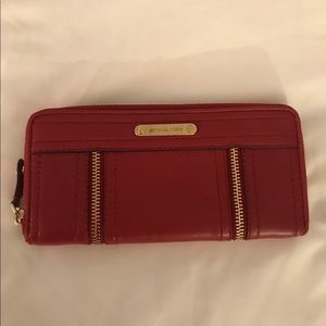 Red Michael Kors Wallet